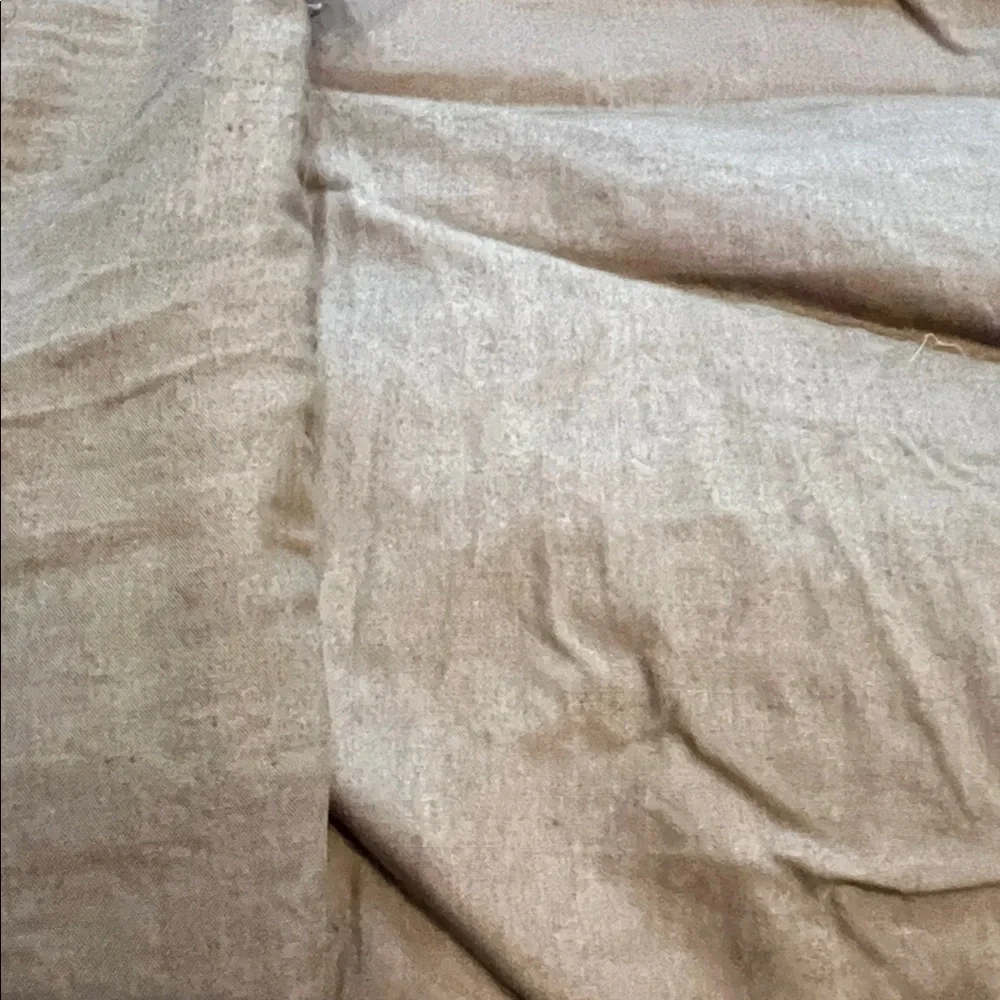West Elm pintuck mushroom colored duvet and sham